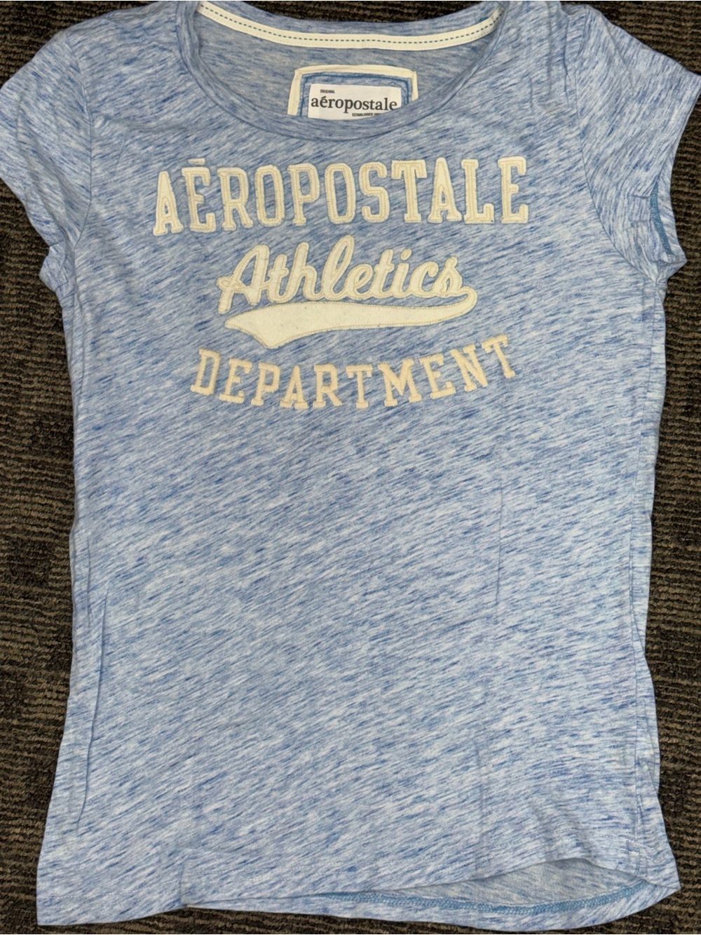 Y2K Aeropostale Athletics‎ Department Graphic Tee Blue XL